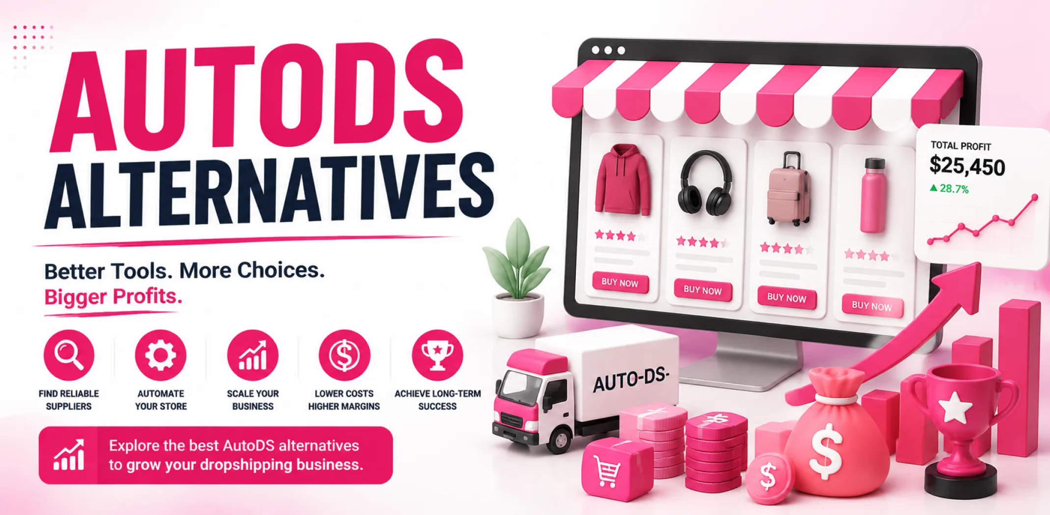 Featured image for an article about the AutoDS alternatives