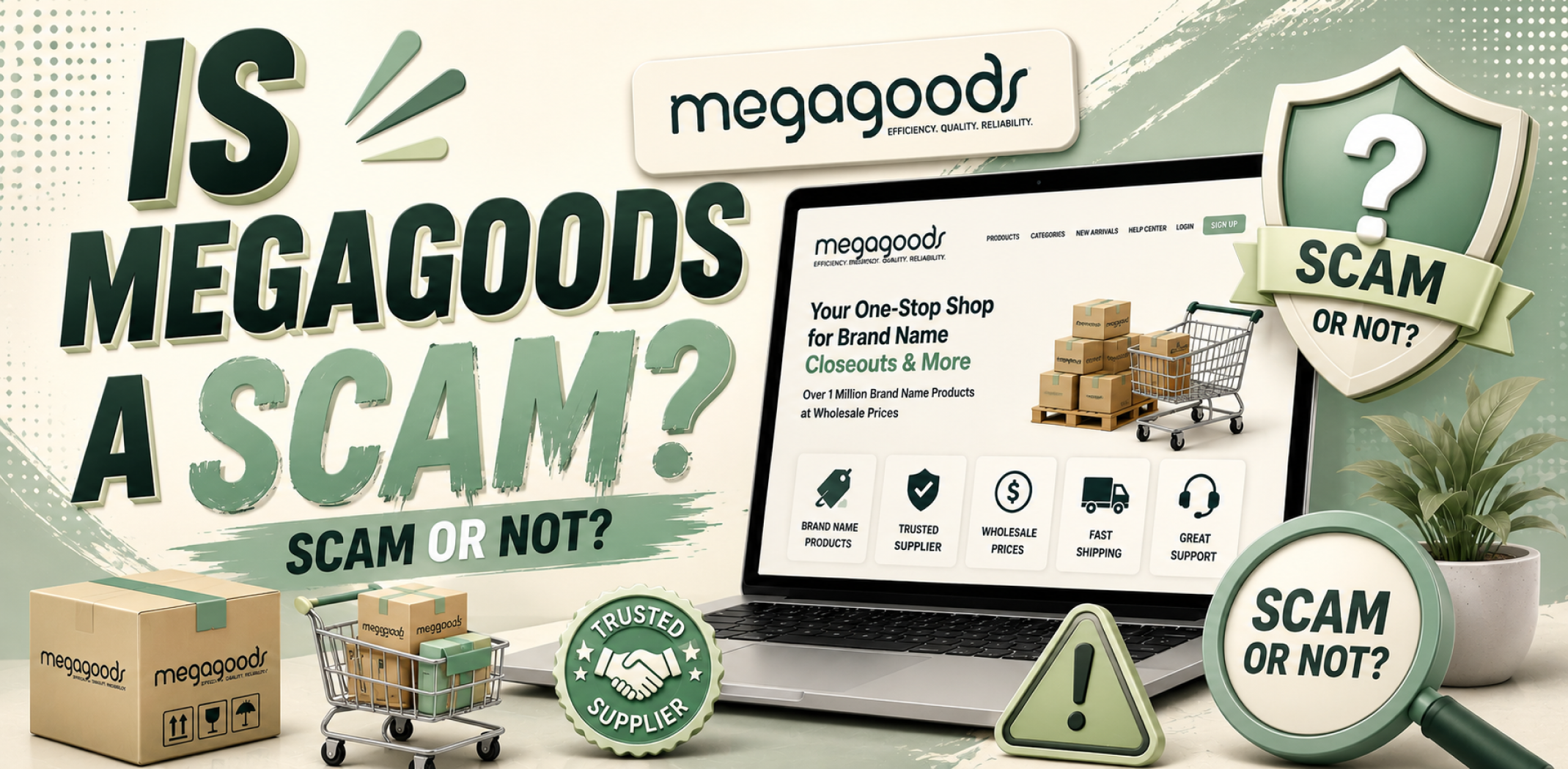 Featured image for an article about Is Megagoods a scam.