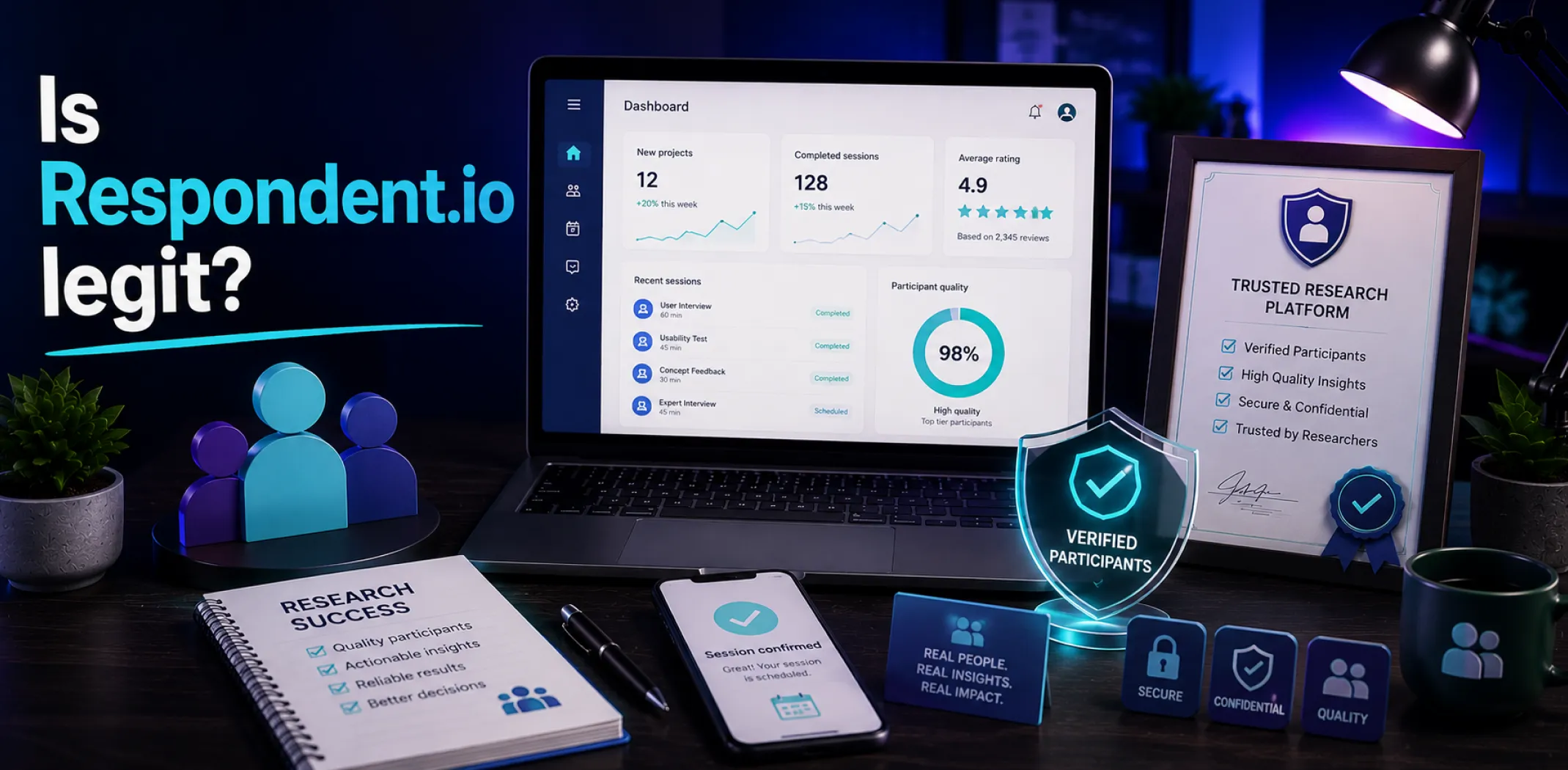 Featured image for an article answering the question "Is Respondent.io legit?"
