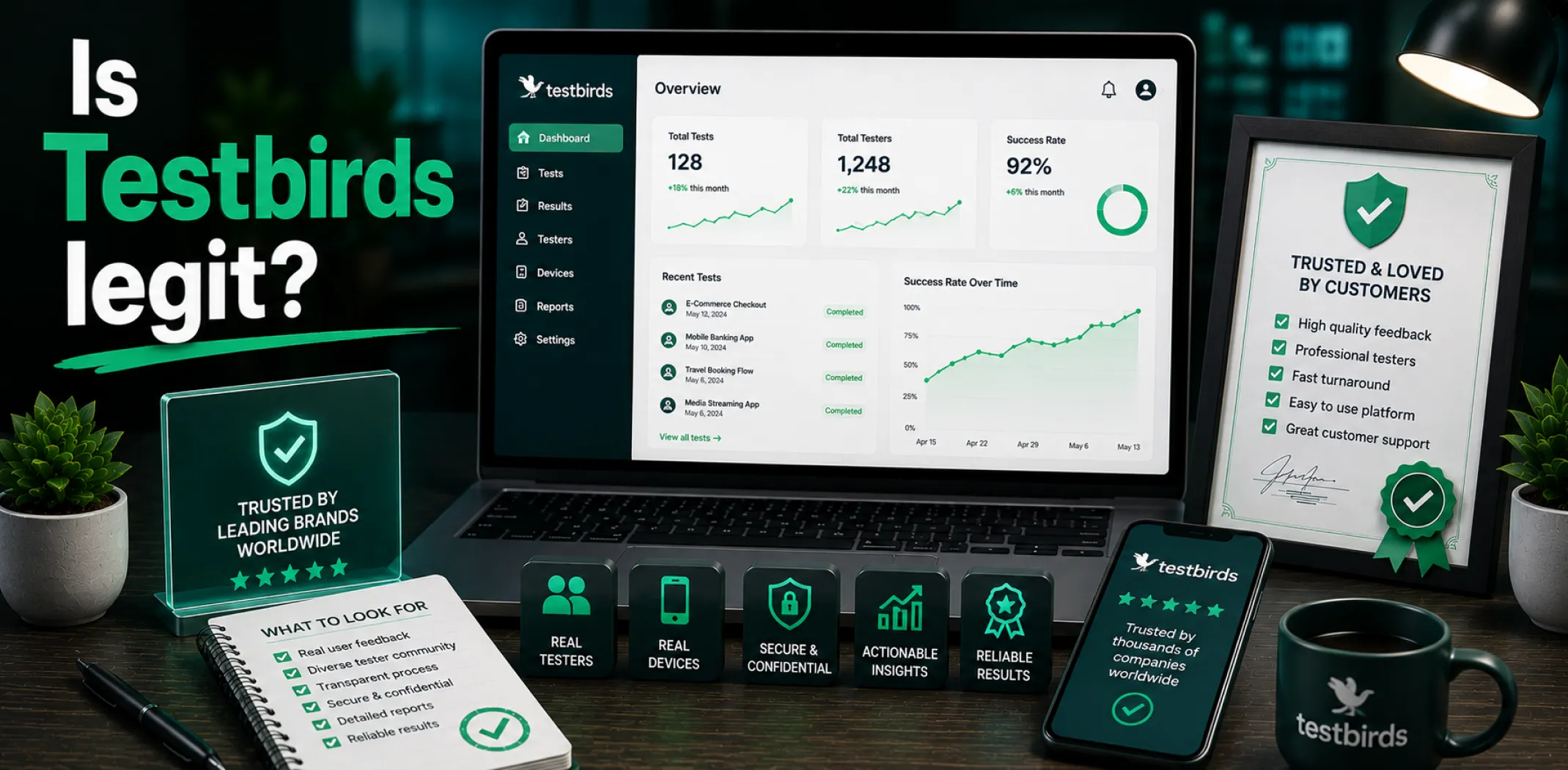 Featured image for an article answering the question "Is Testbirds legit?"