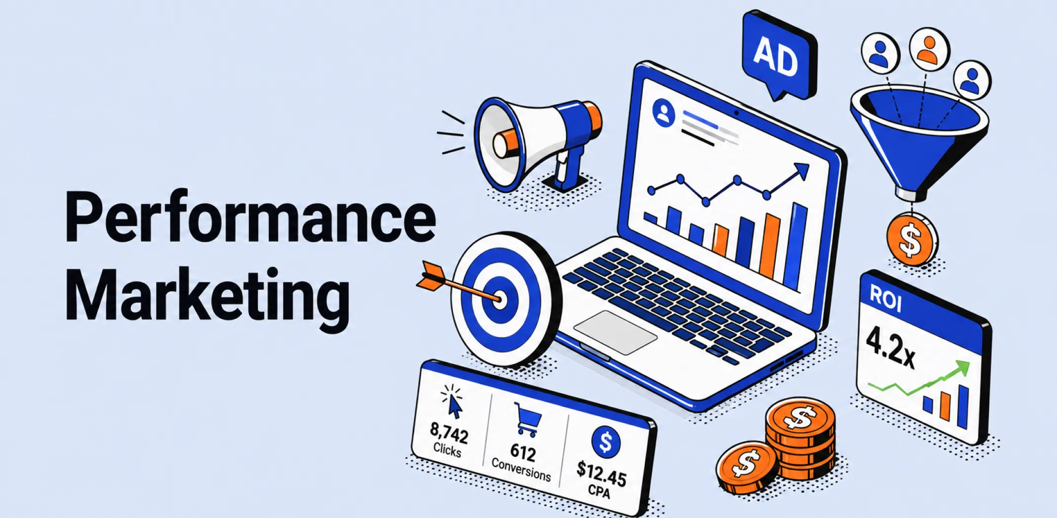 Featured image for an article about performance marketing