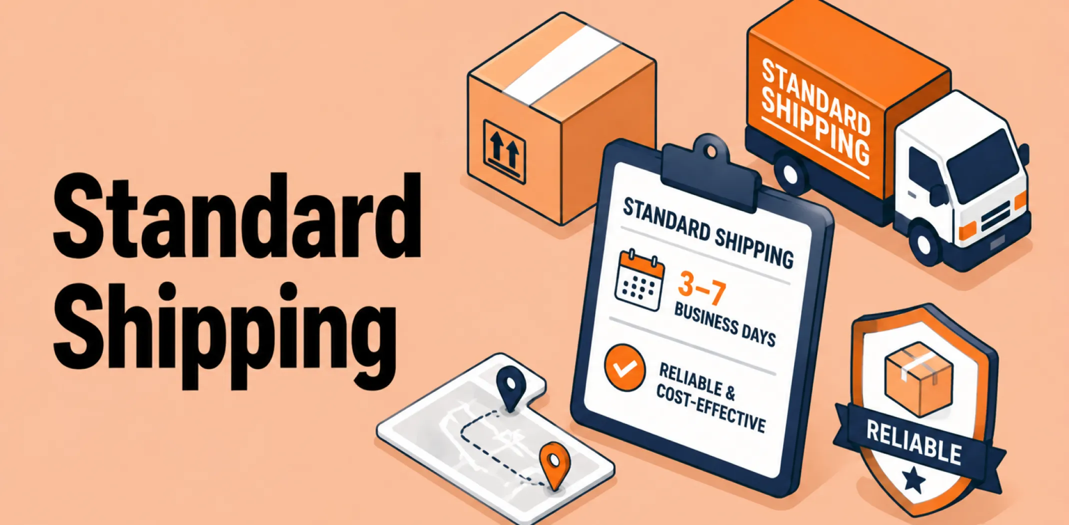 Featured image for an article about standard shipping
