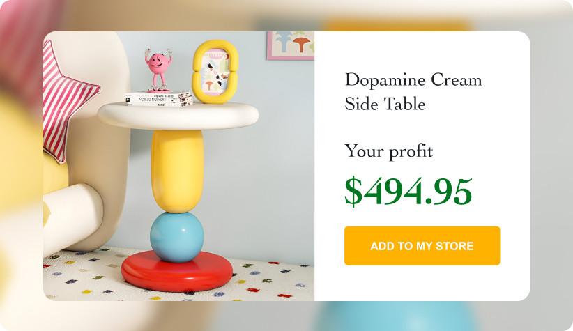 Dopamine Cream Side Table