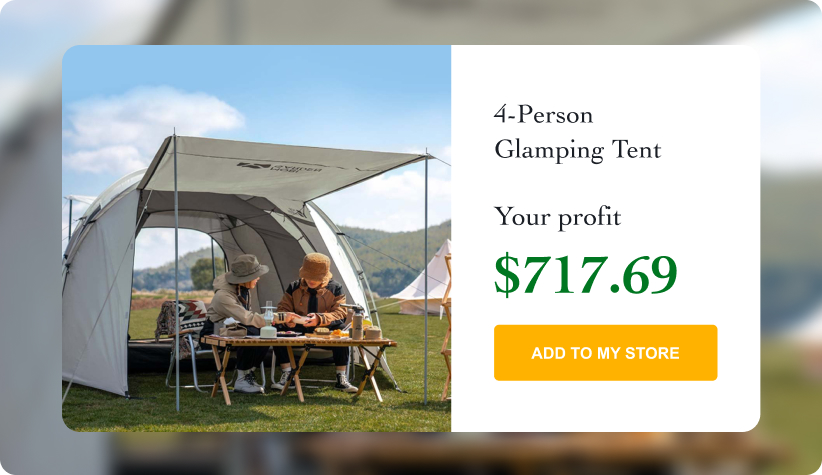 4-Person Glamping Tent
