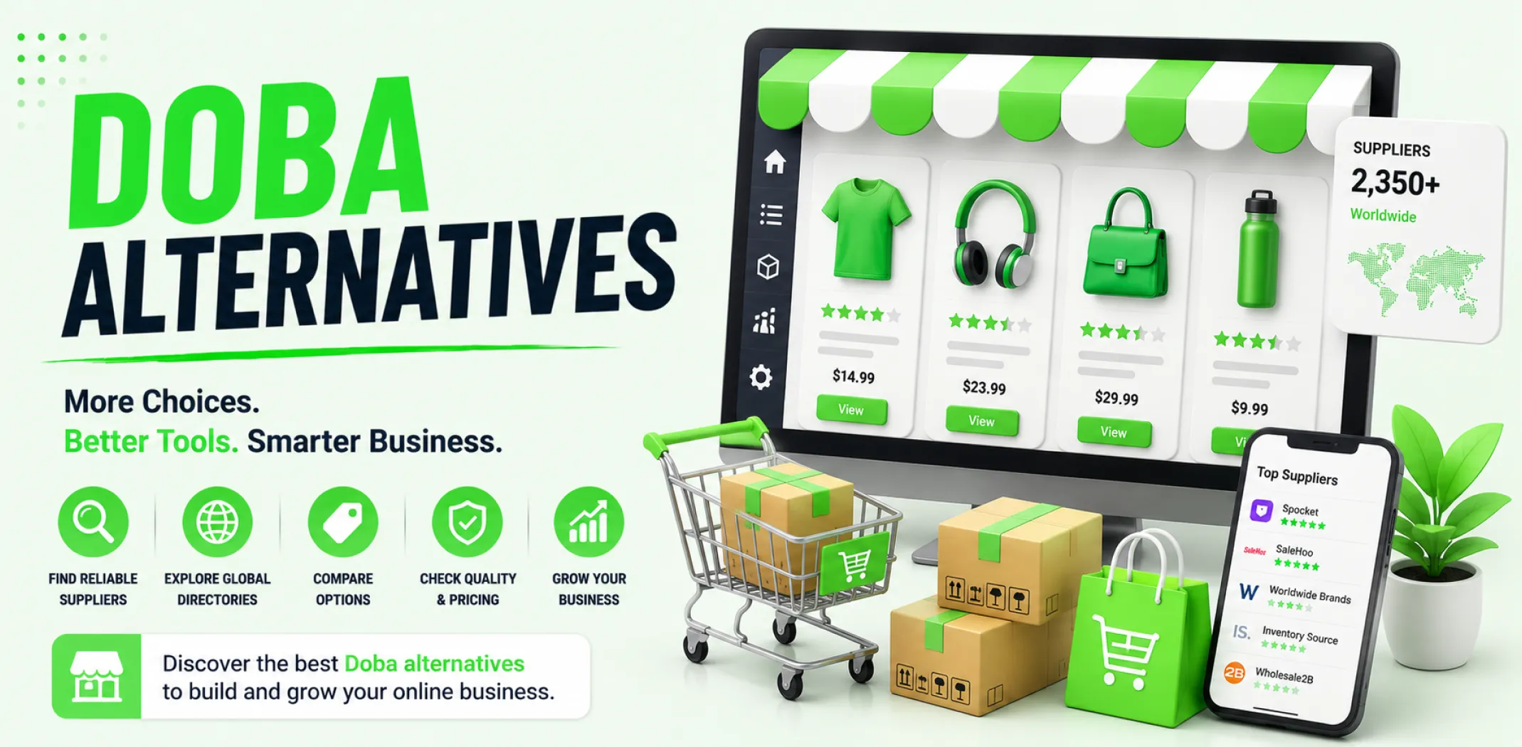 Featured image for an article about the Doba alternatives