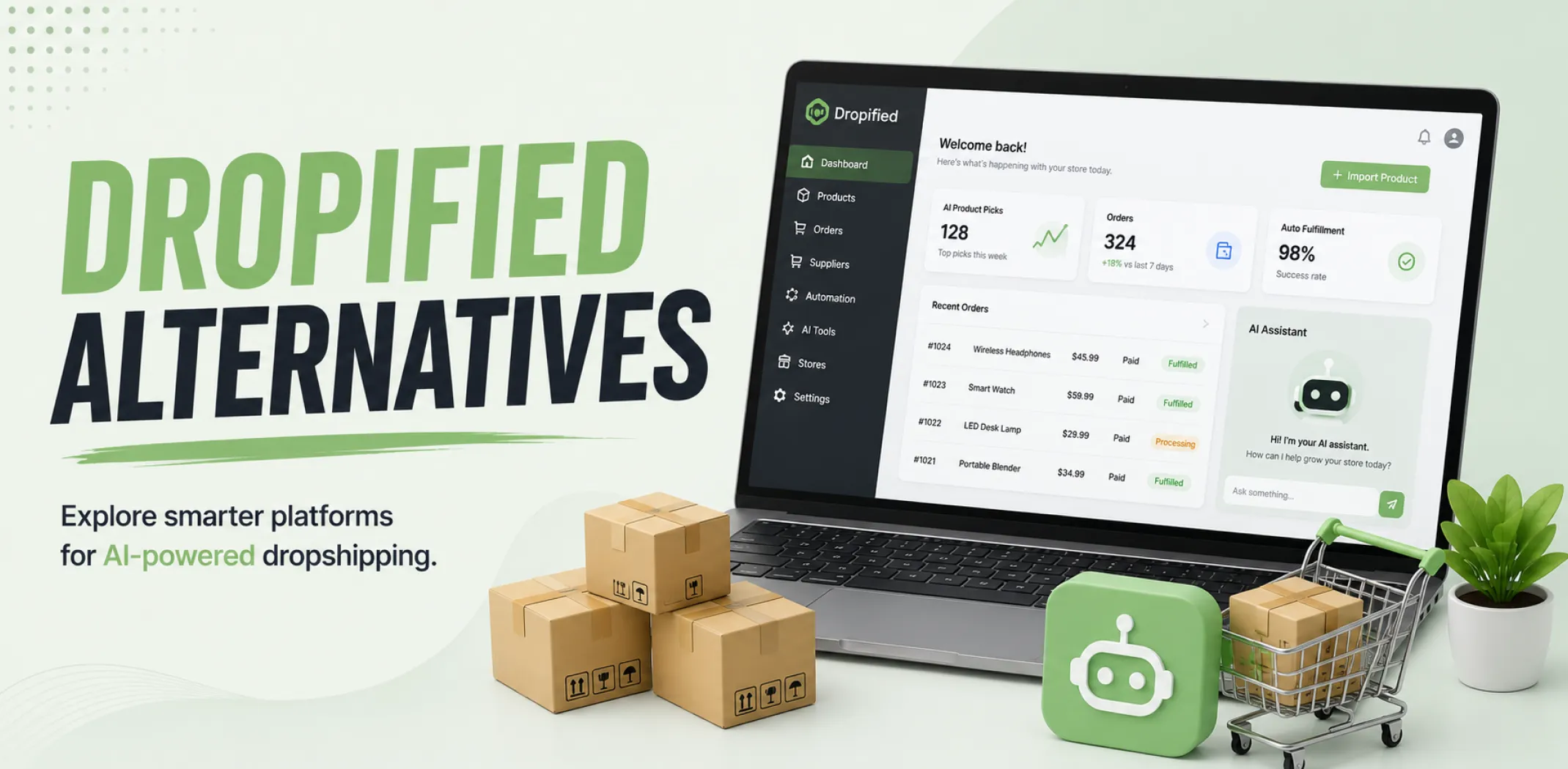 Featured image for an article about the Dropified alternatives