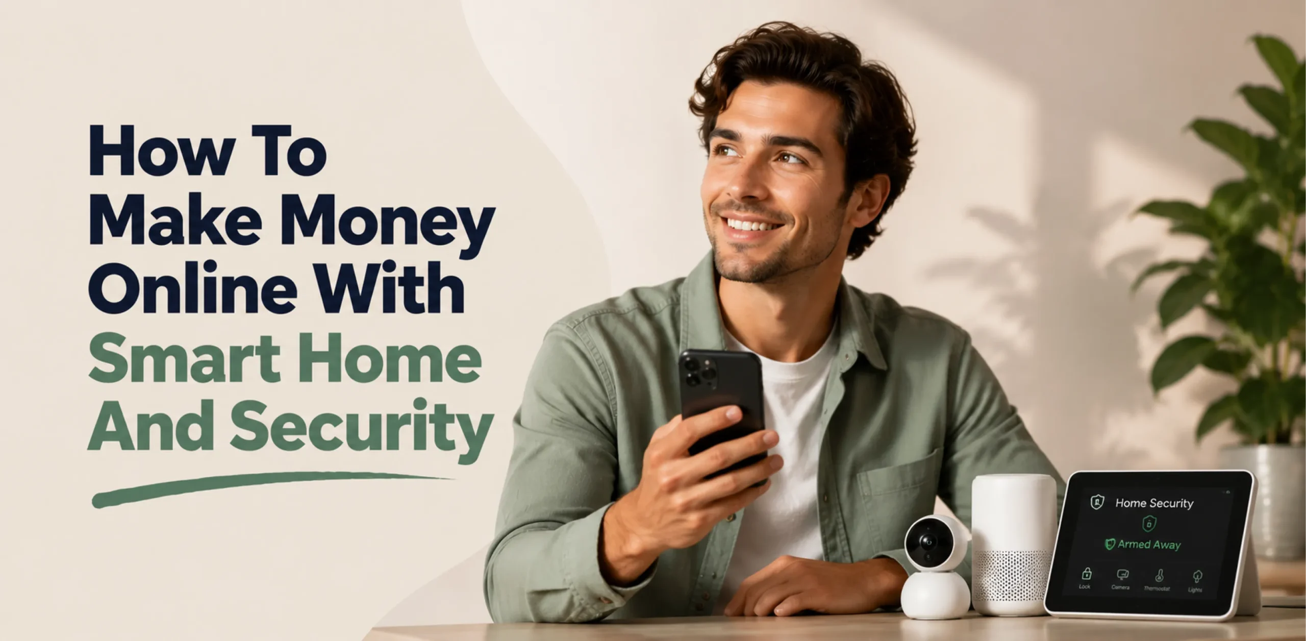 Featured image for an article about how to make money online with smart home and security products