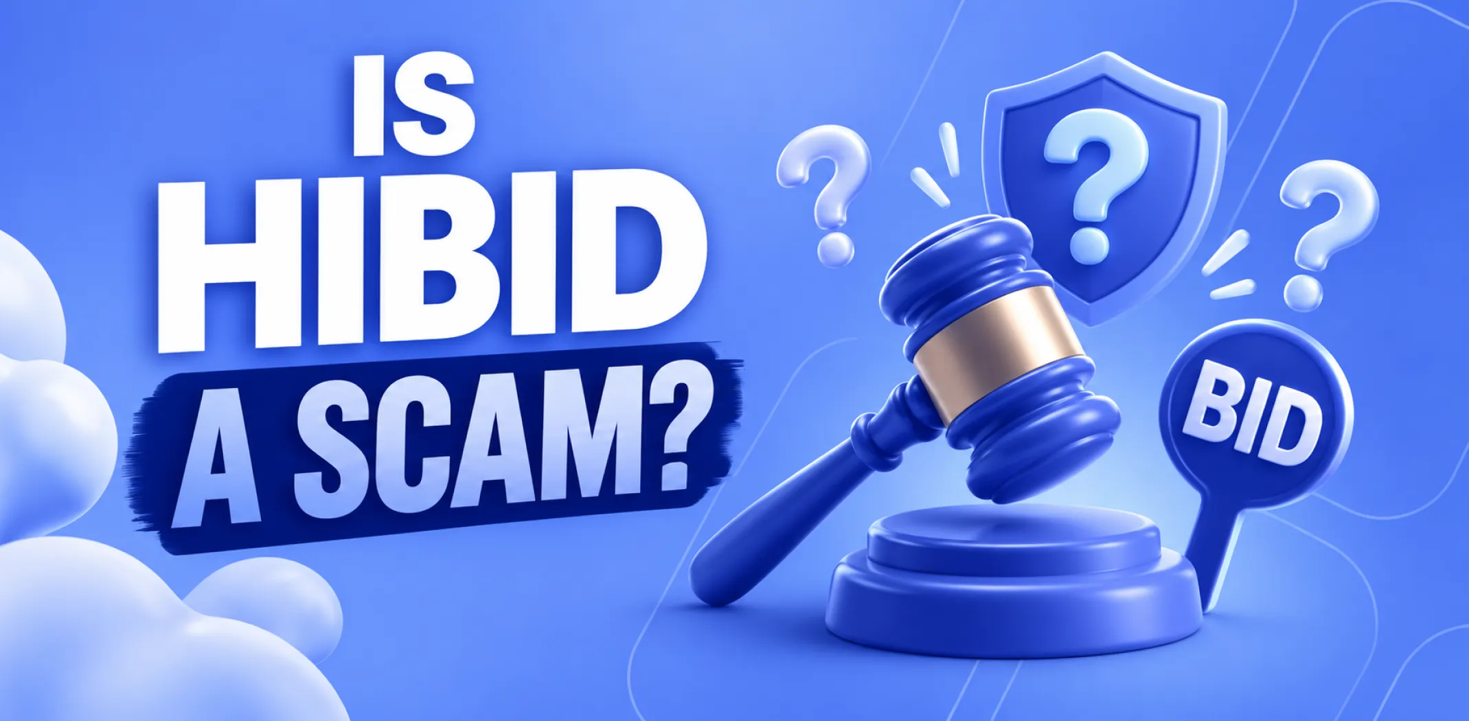 Featured image for an article answering the question "is HiBid a scam?"