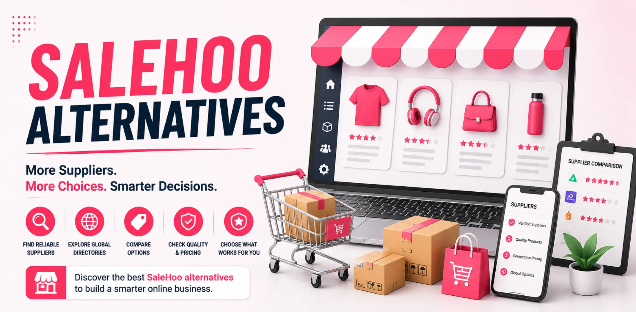 Featured image for an article about the SaleHoo alternatives