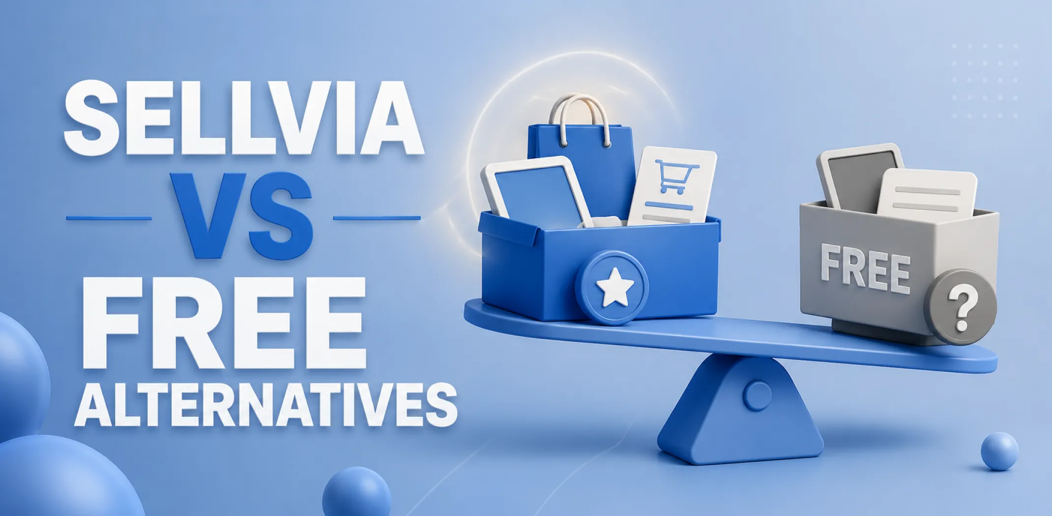 Featured image for an article comparing Sellvia vs free alternatives