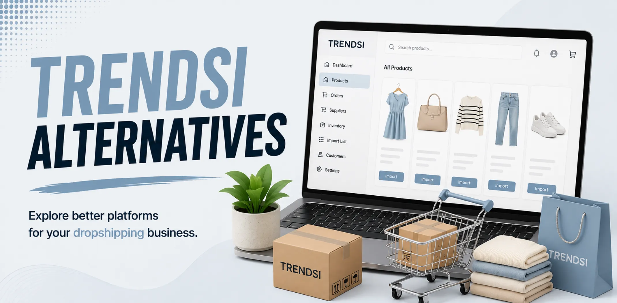 Featured image for an article about the Trendsi alternatives