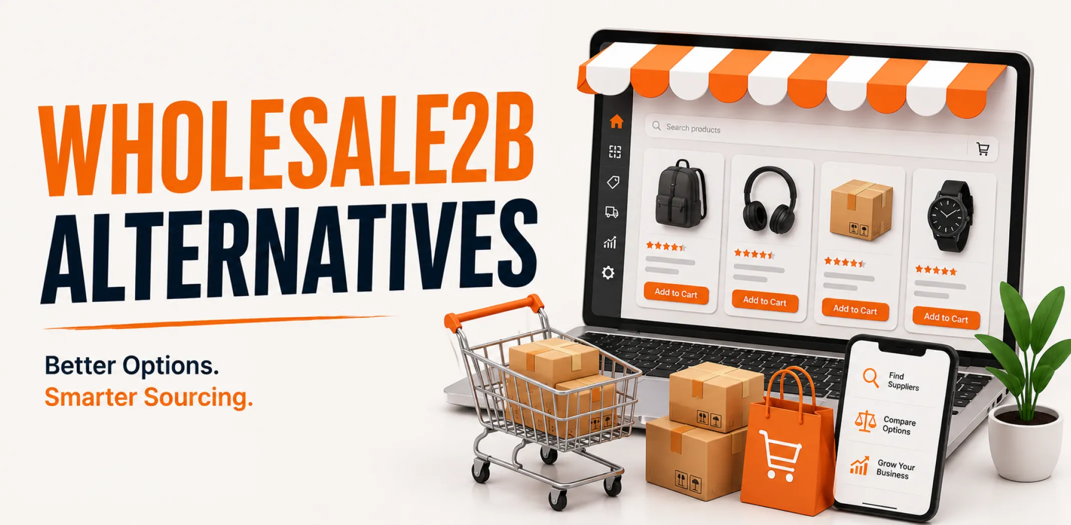 Featured image for an article about the Wholesale2B alternatives