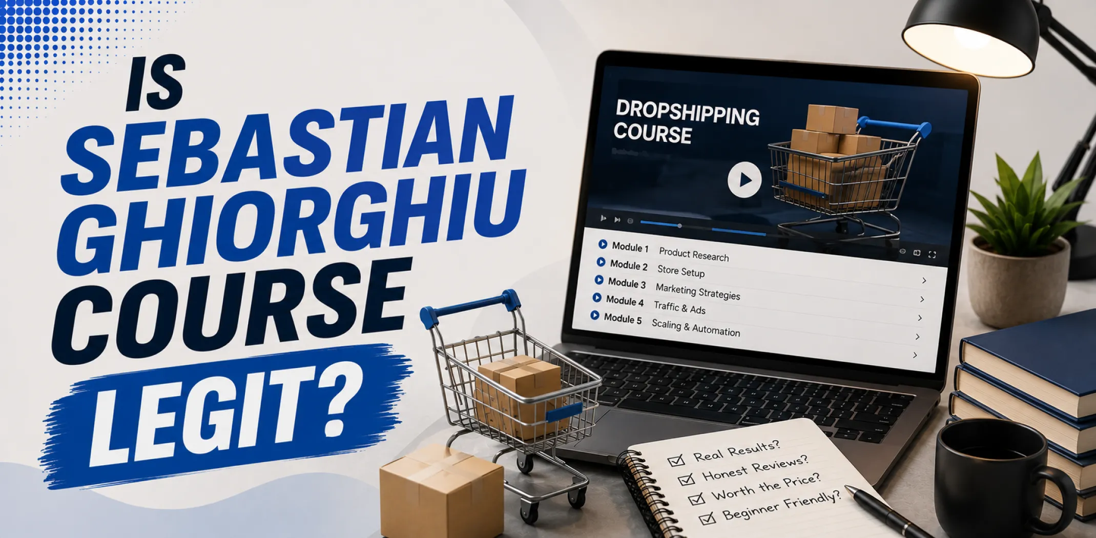 Featured image for an article answering the question "is Sebastian Ghiorghiu course legit?"