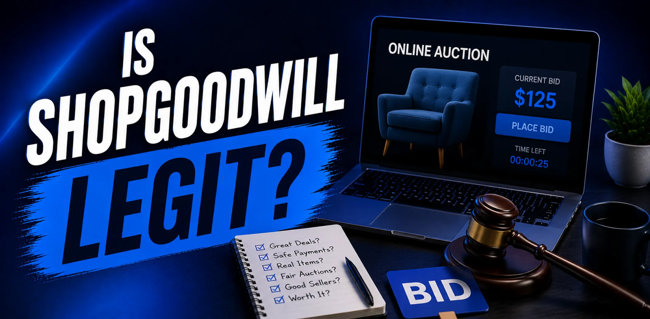 Featured image for an article answering the question "is ShopGoodwill legit?"