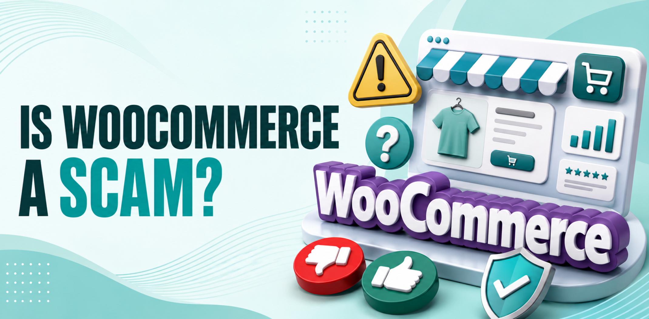 Featured image for an article about is woocommerce a scam.