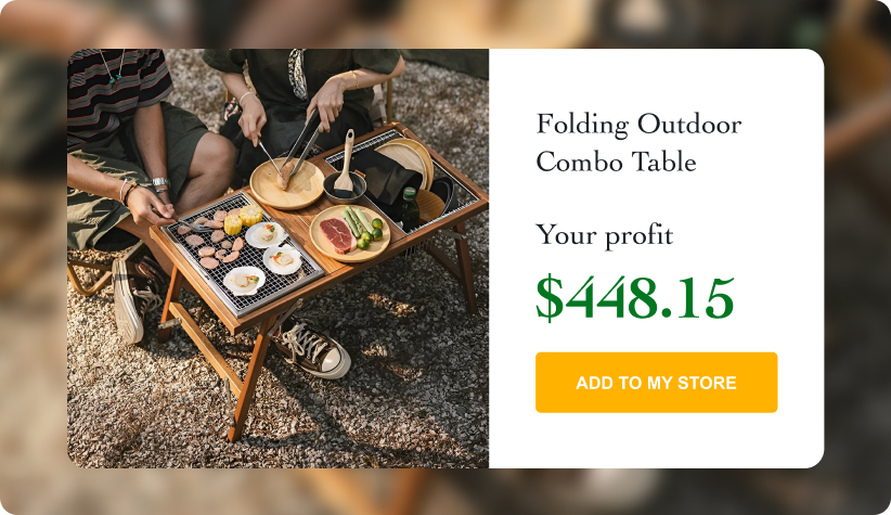 Folding Outdoor Combo Table