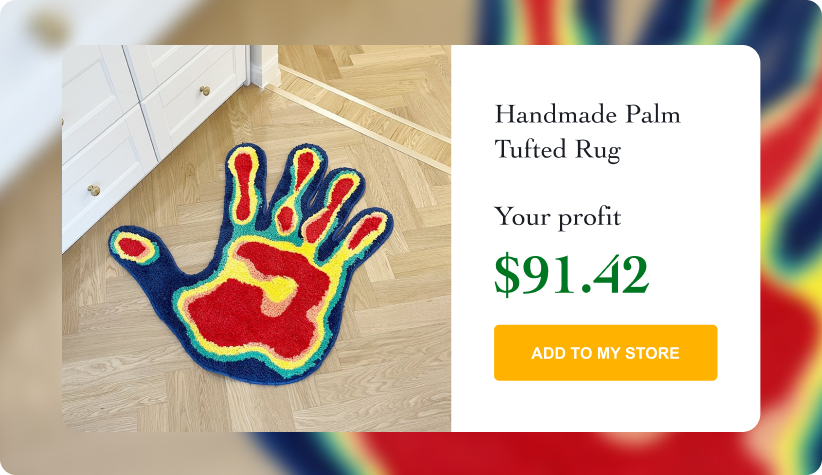 Handmade Palm Tufted Rug