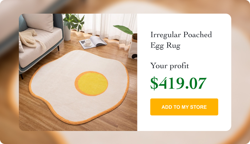 Irregular Poached Egg Rug