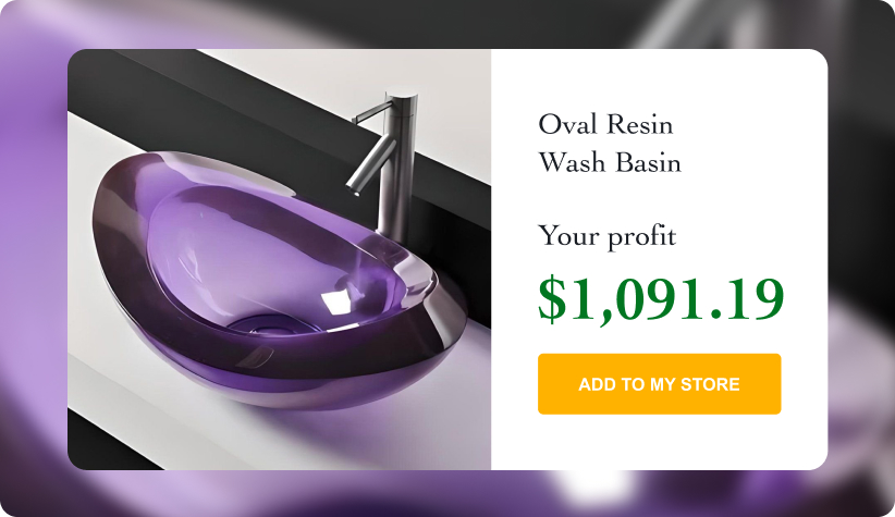 Oval Resin Wash Basin