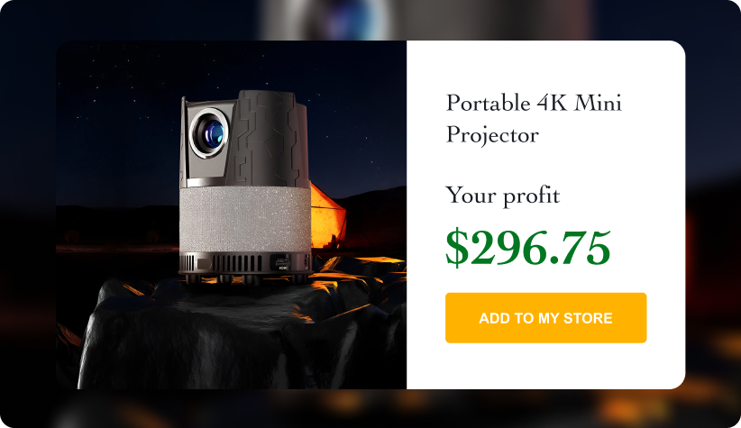 Portable 4K Mini Projector