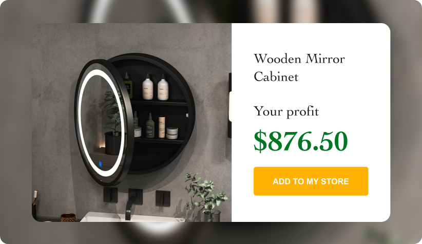 Wooden Mirror Cabinet