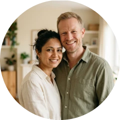 a couple comparing an equal split against a proportional one