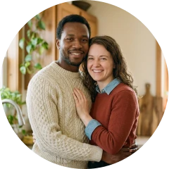 a couple agreeing on personal money alongside shared costs