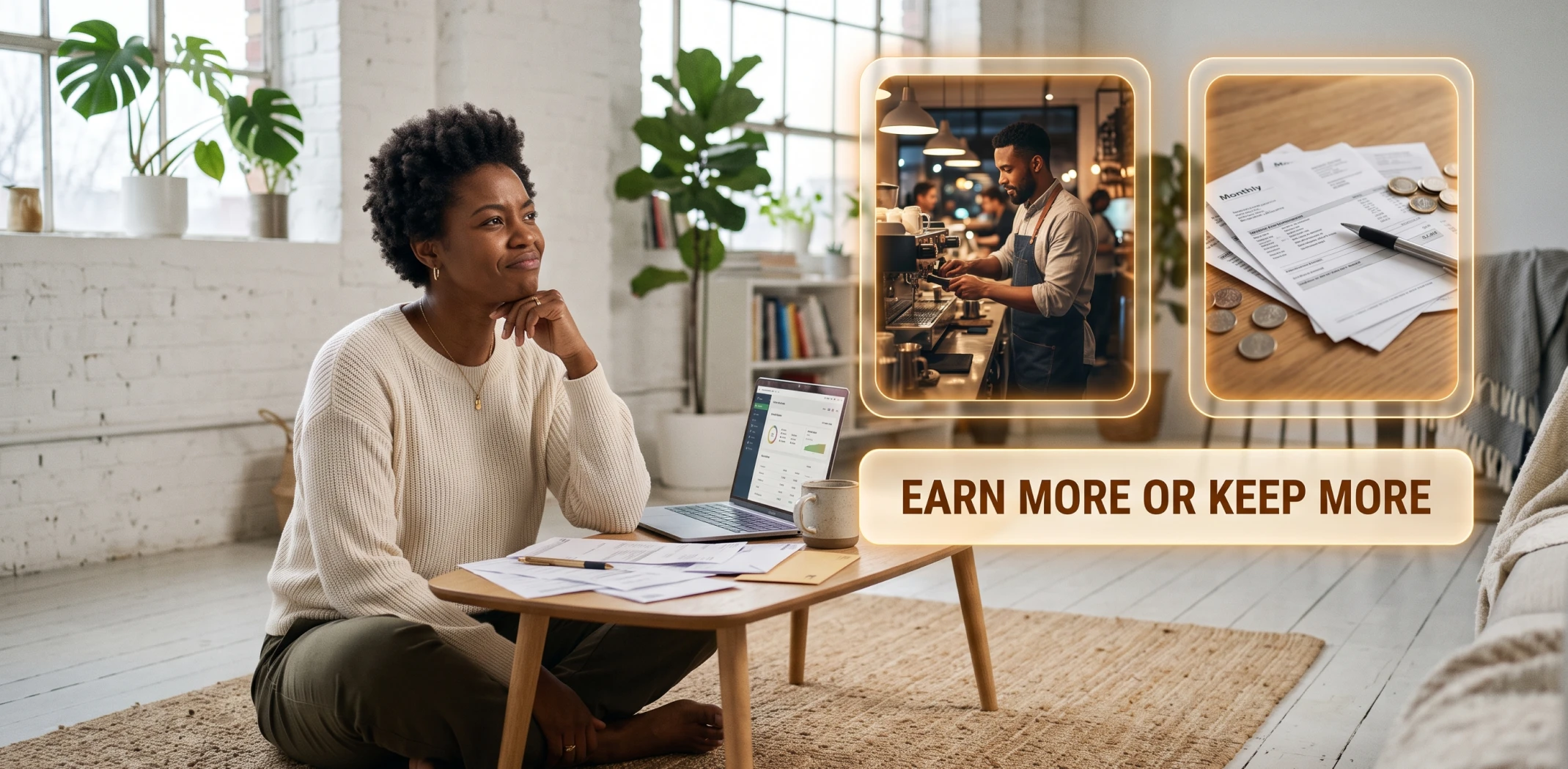 money you already have versus a raise you would chase