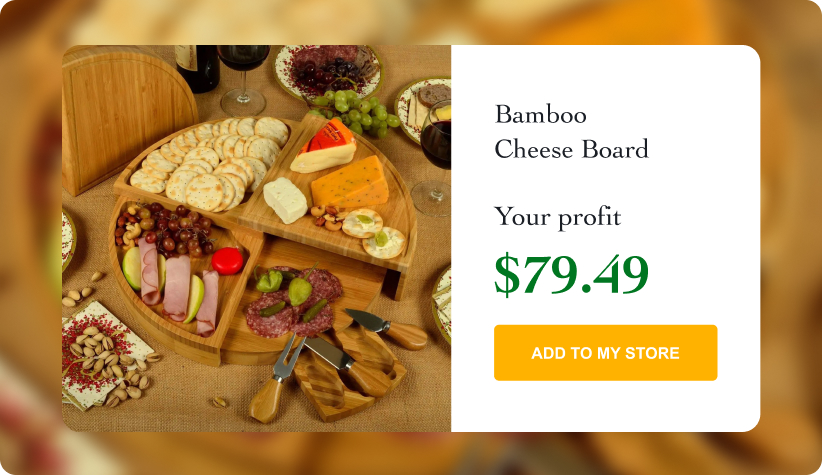 Bamboo Cheese Board