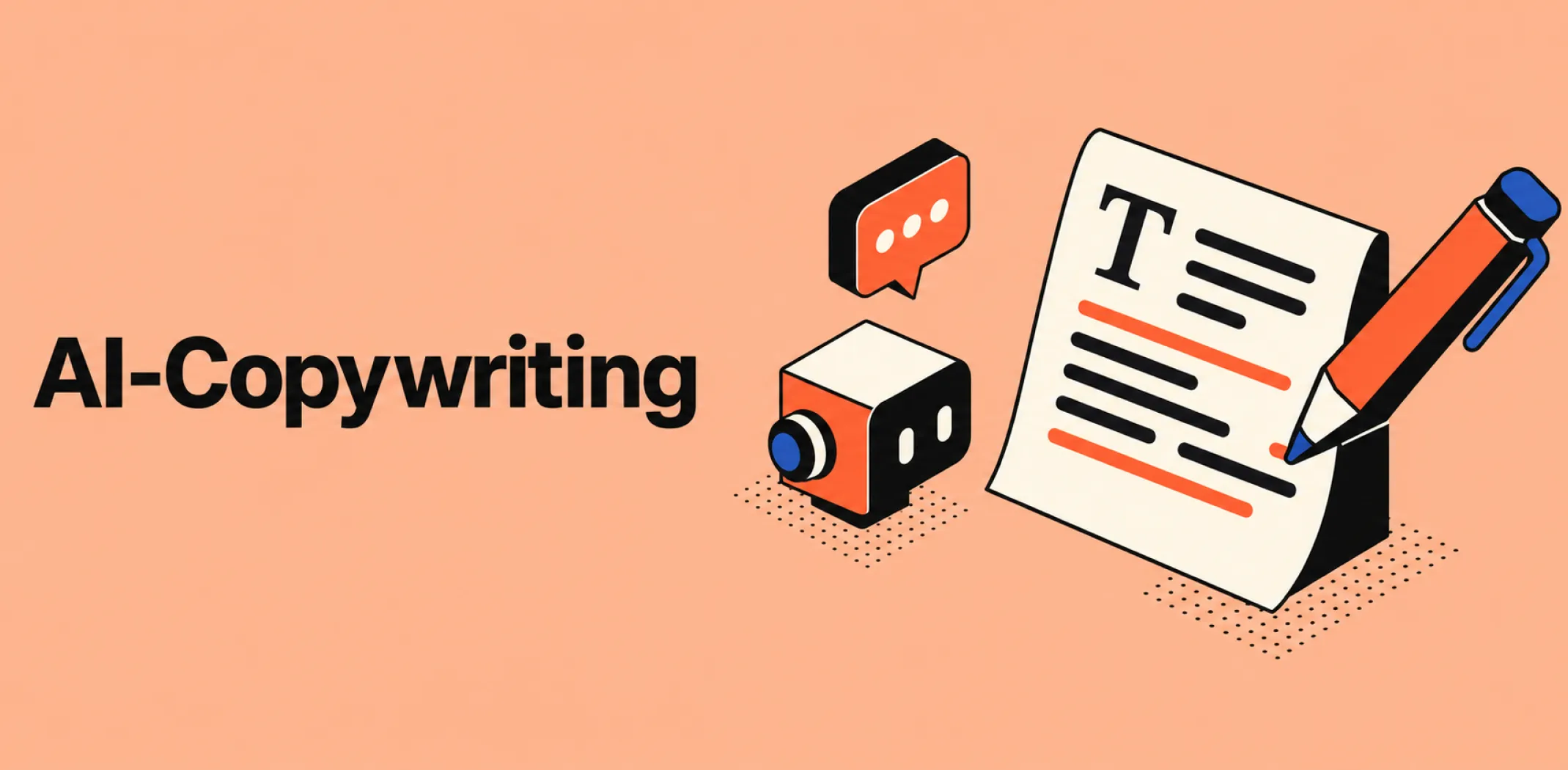 Featured image for an article about AI copywriting