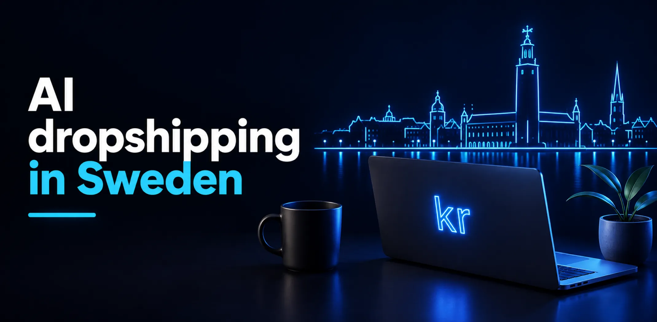 Featured image for an article about AI dropshipping in Sweden