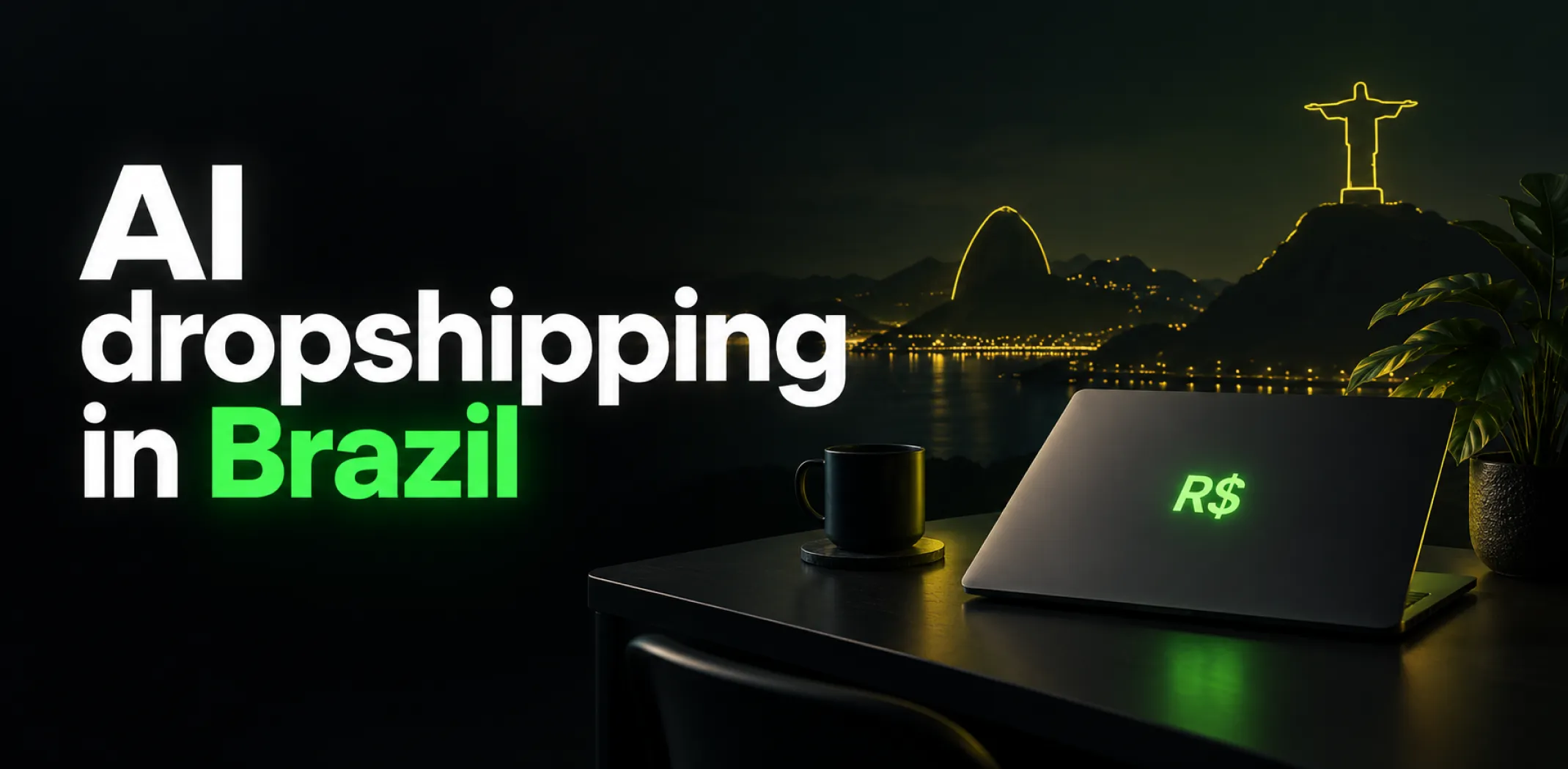 Featured image for an article about AI dropshipping in Brazil