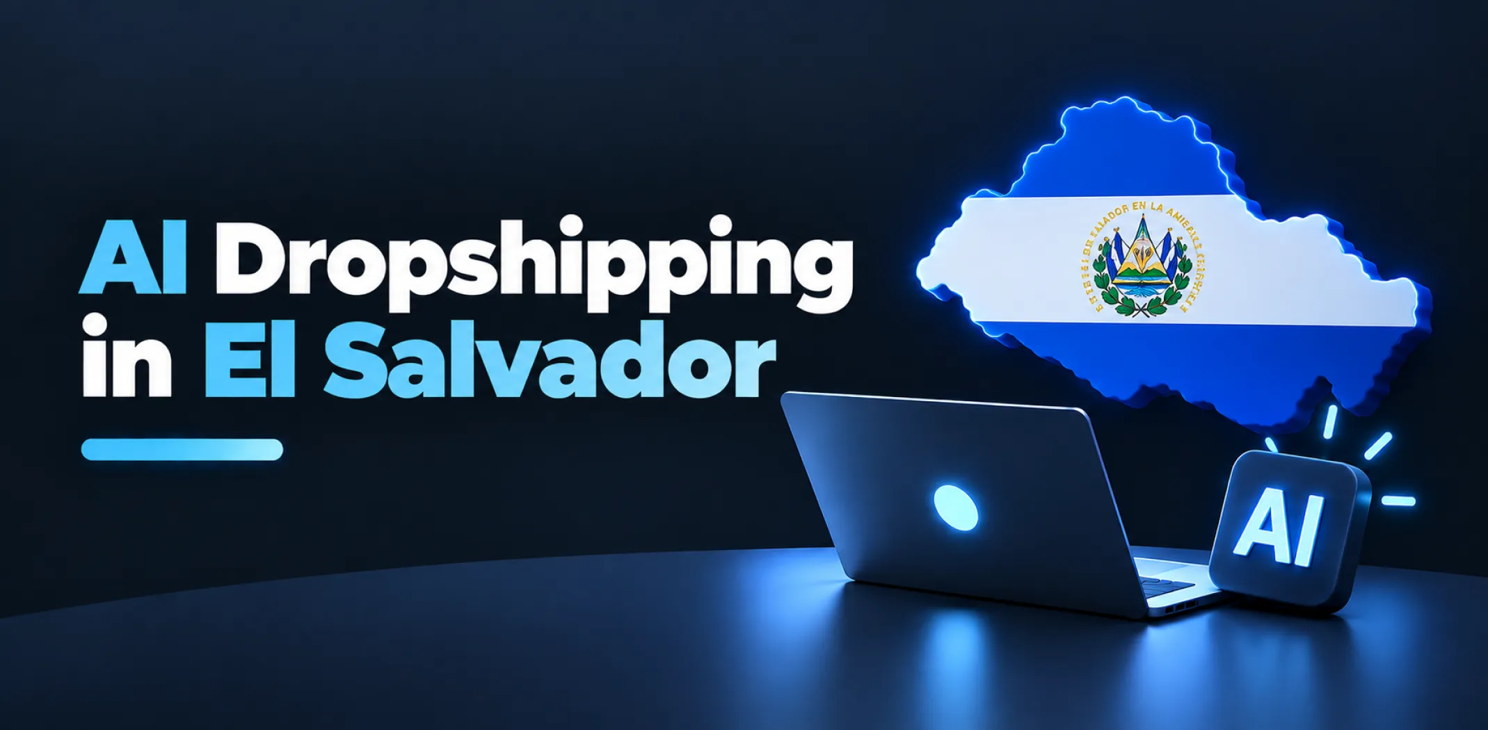 Featured image for an article about AI dropshipping in El Salvador