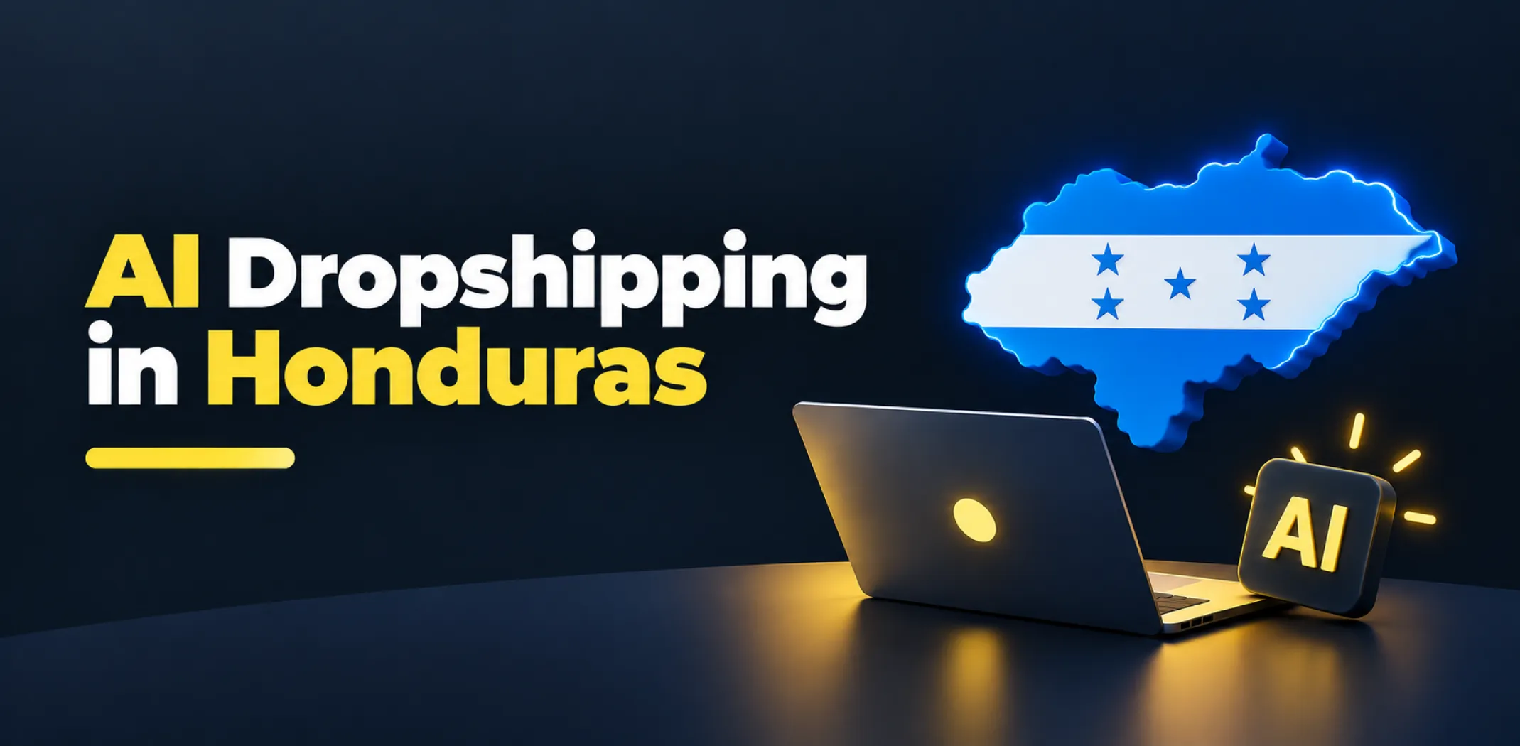 Featured image for an article about AI dropshipping in Honduras