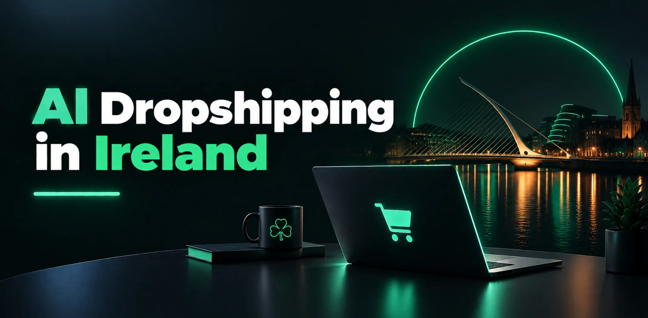 Featured image for an article about AI dropshipping in Ireland