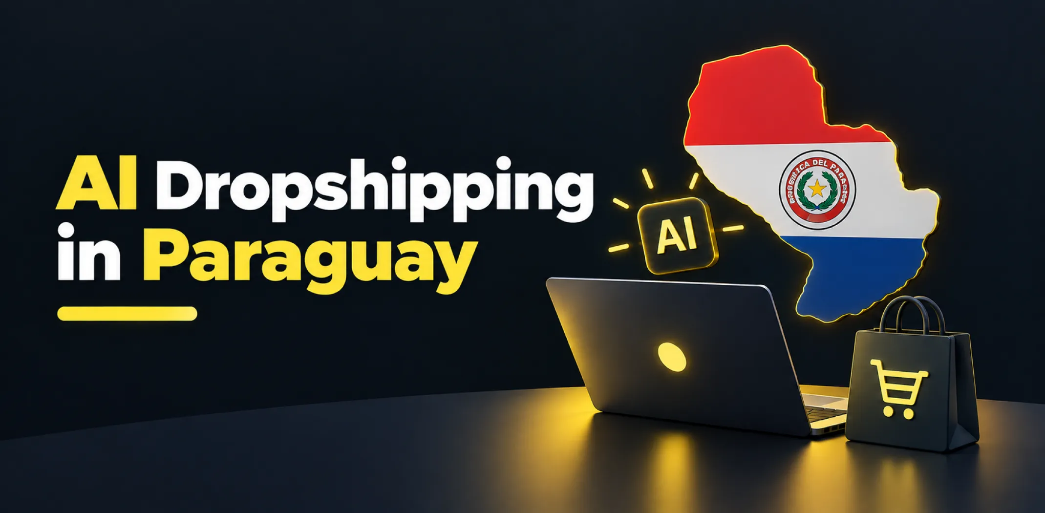Featured image for an article about AI dropshipping in Paraguay