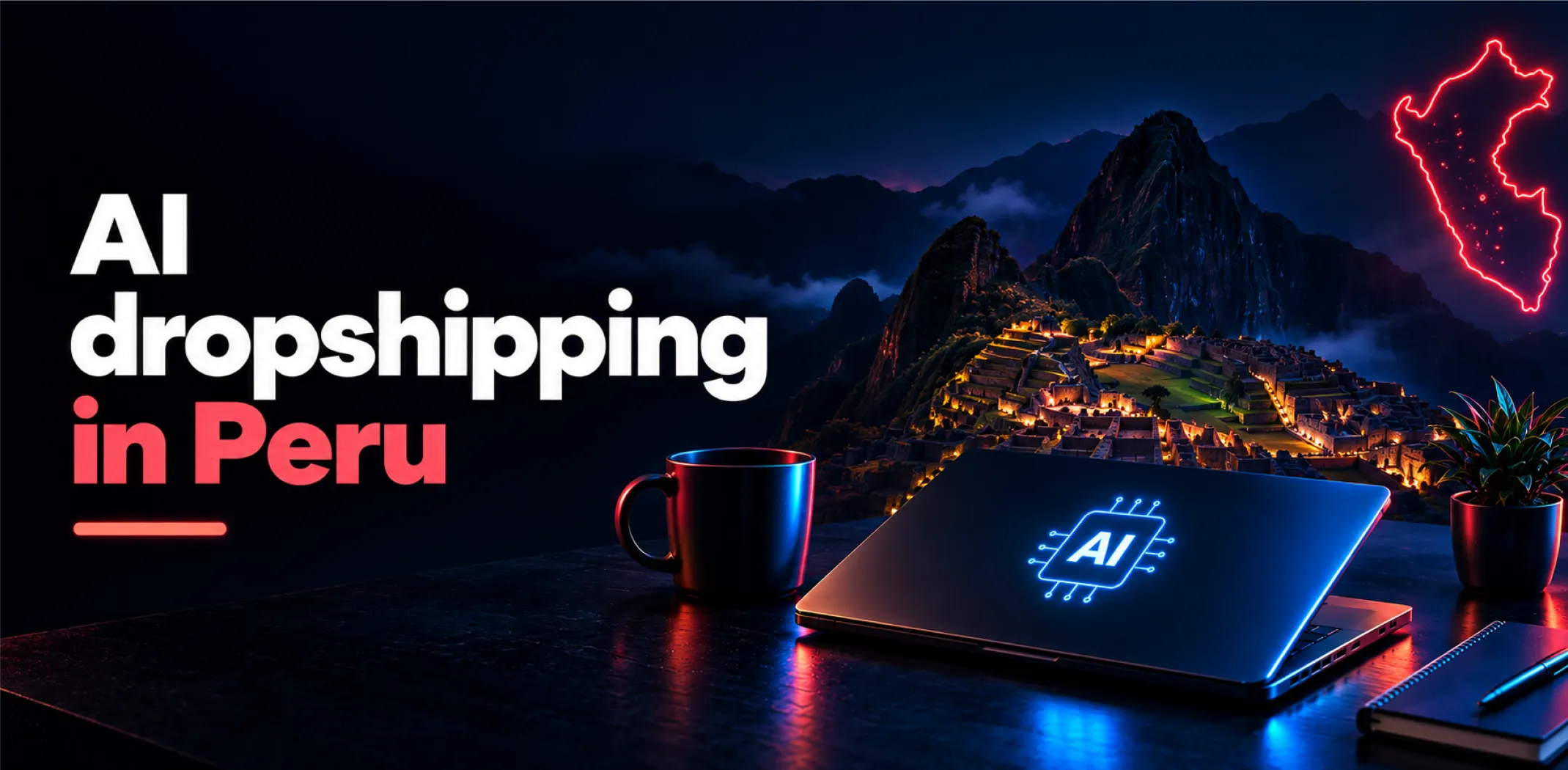 Featured image for an article about AI dropshipping in Peru
