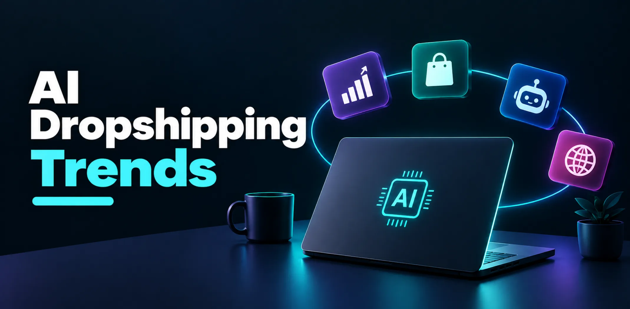 Featured image for an article about AI dropshipping trnds