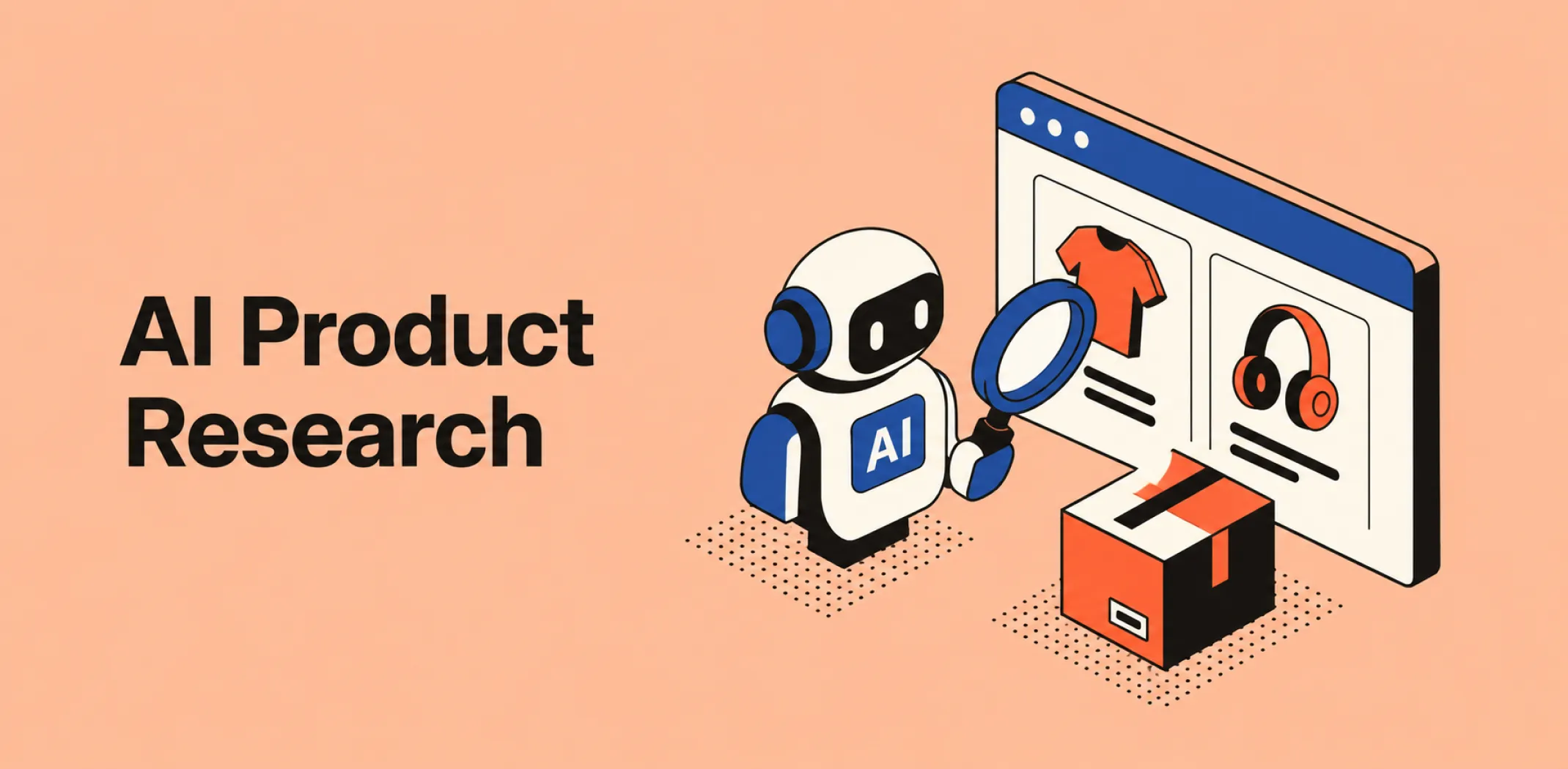 Featured image for an article about AI product research