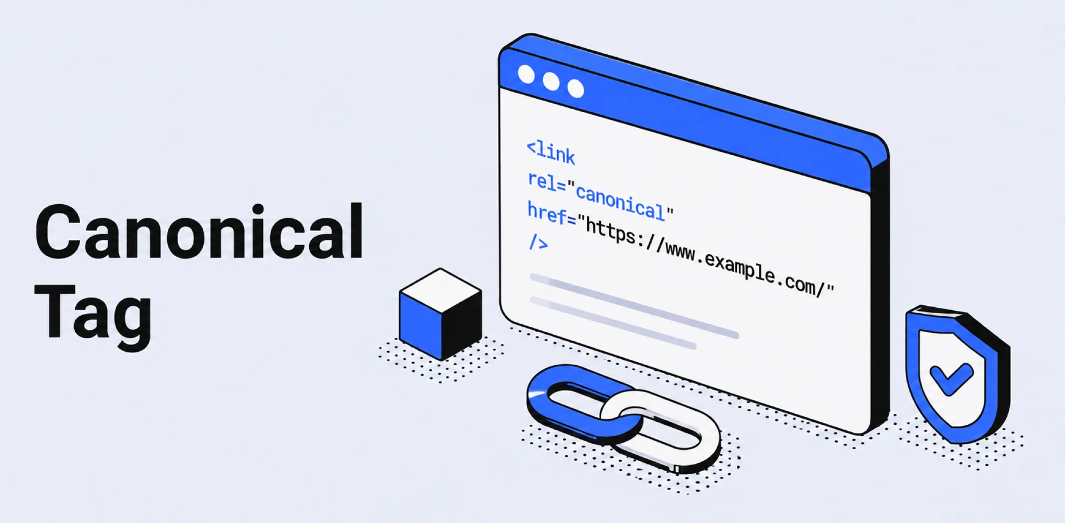 Featured image for an article about a canonical tag