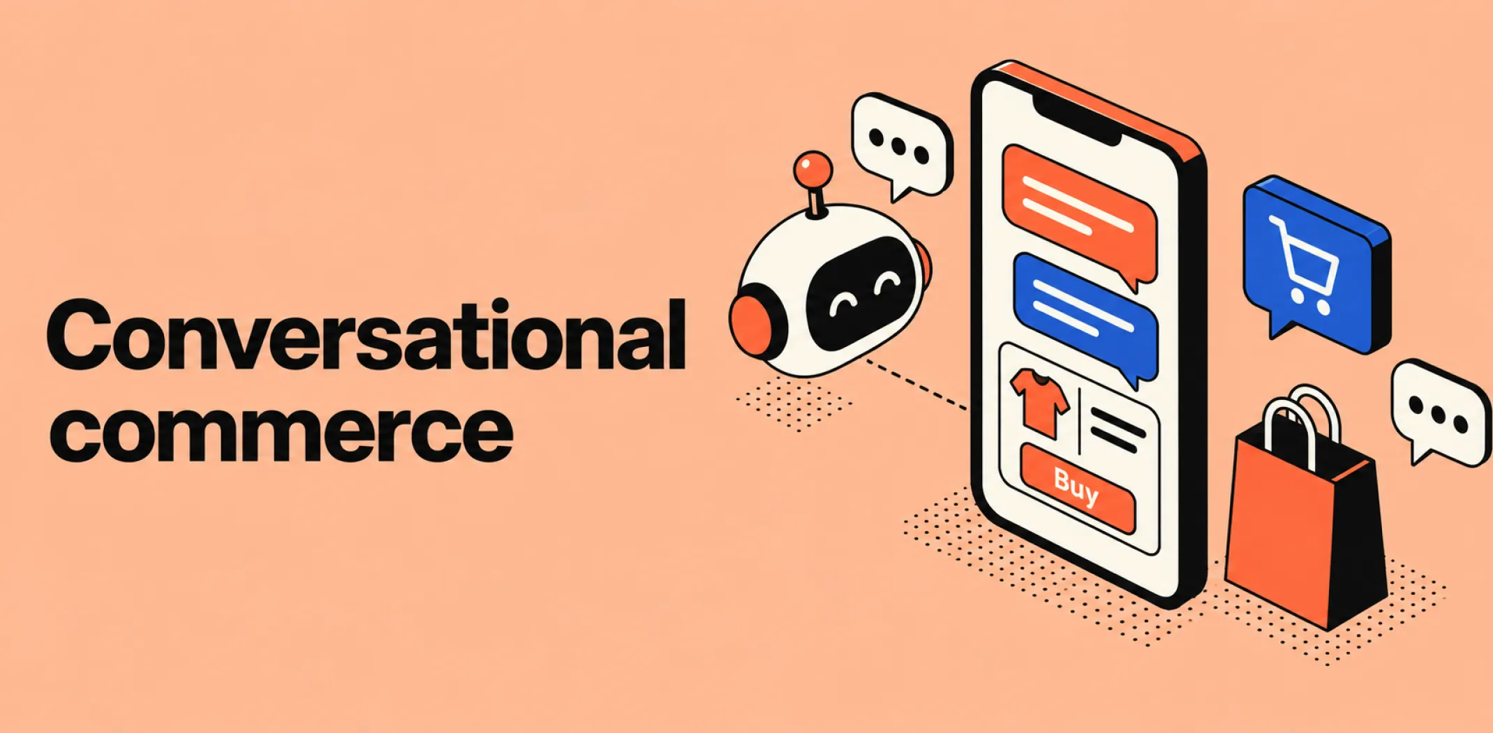 Featured image for an article about conversational commerce