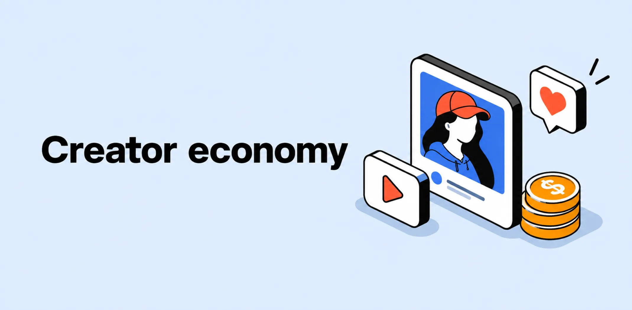 Featured image for an article about the creator economy