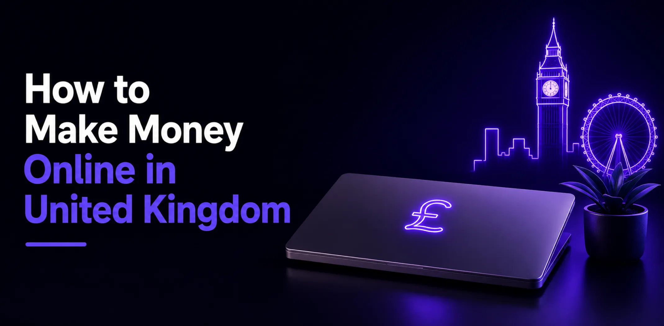 Featured image for an article on how to make money online in the United Kingdom