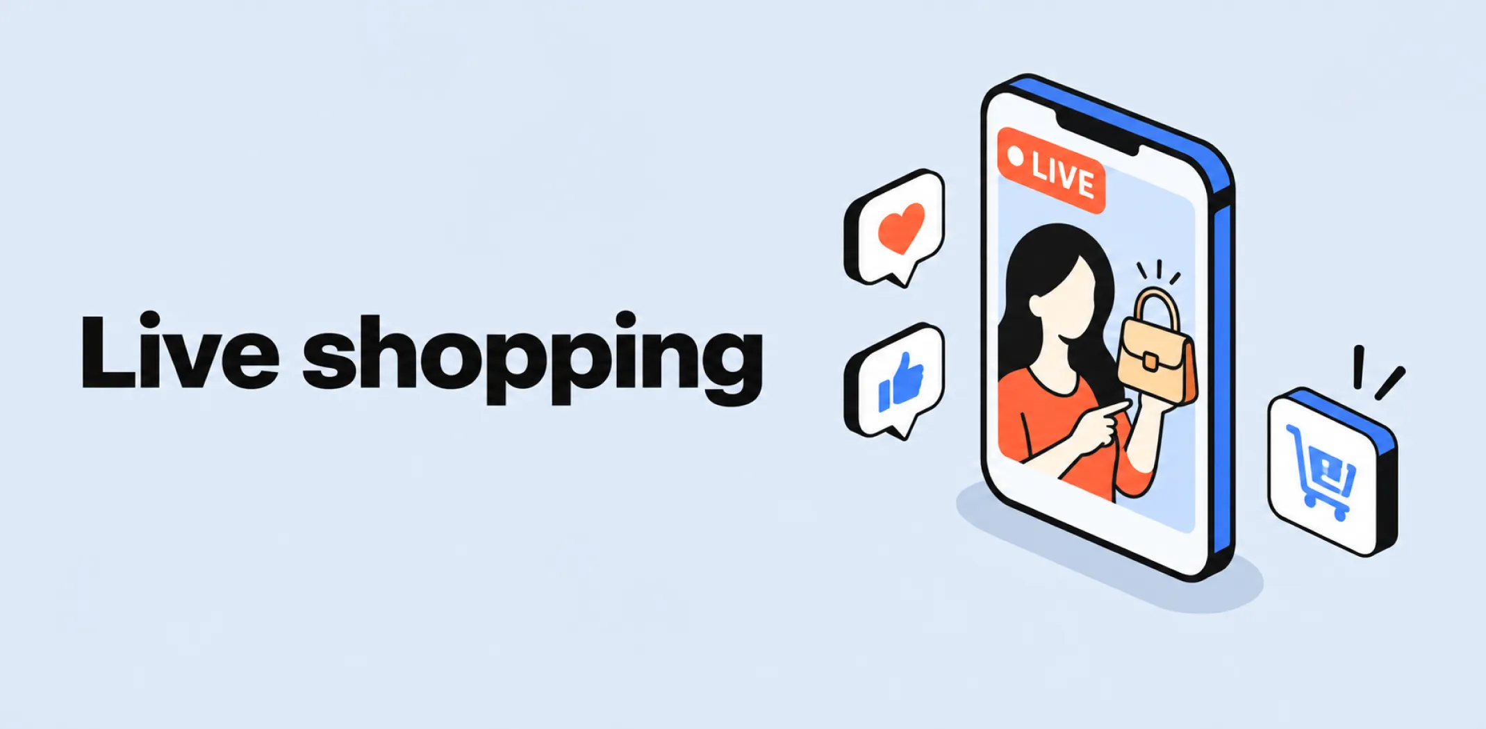 Featured image for an article about live shopping
