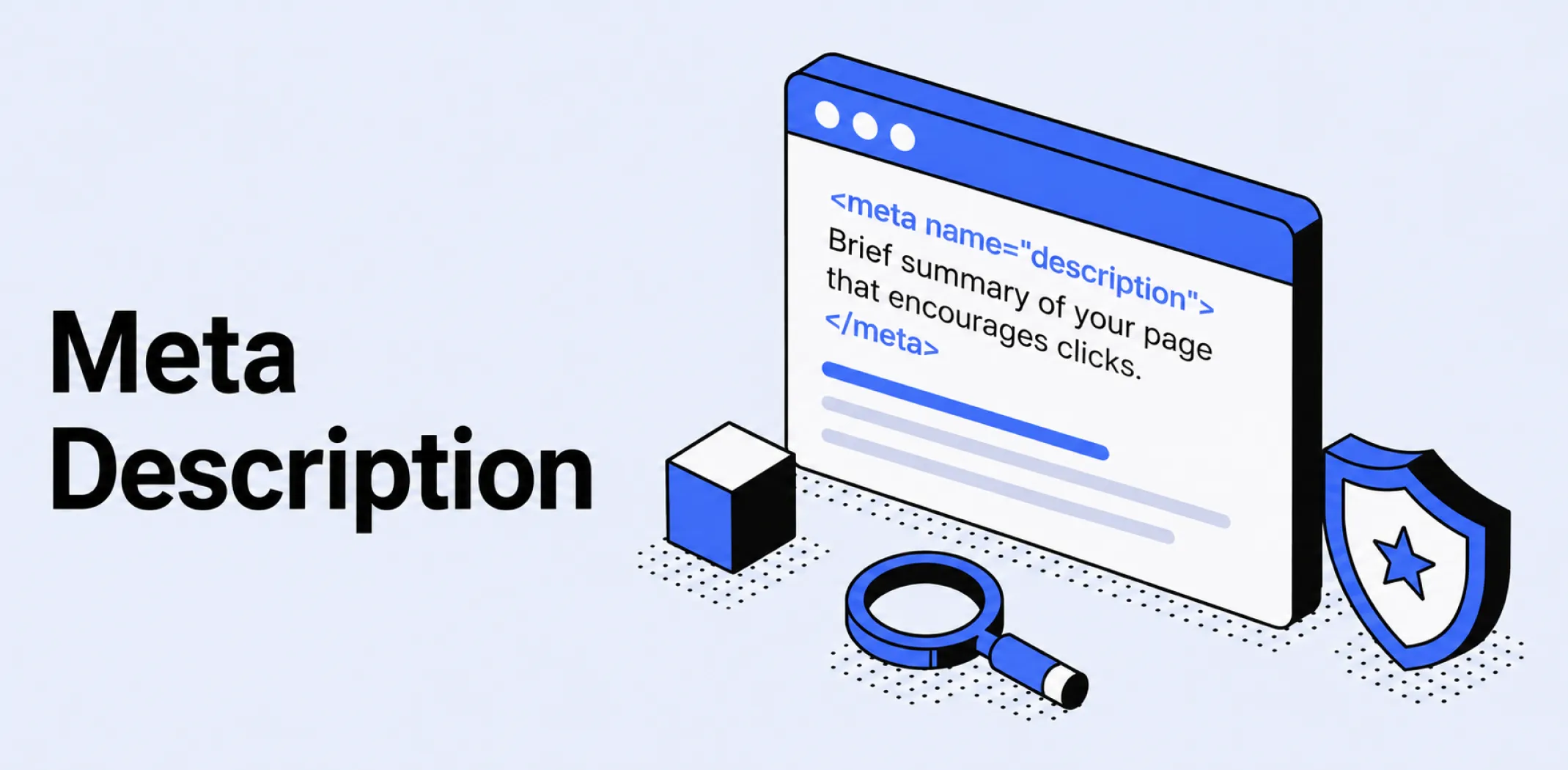 Featured image for an article about a meta description