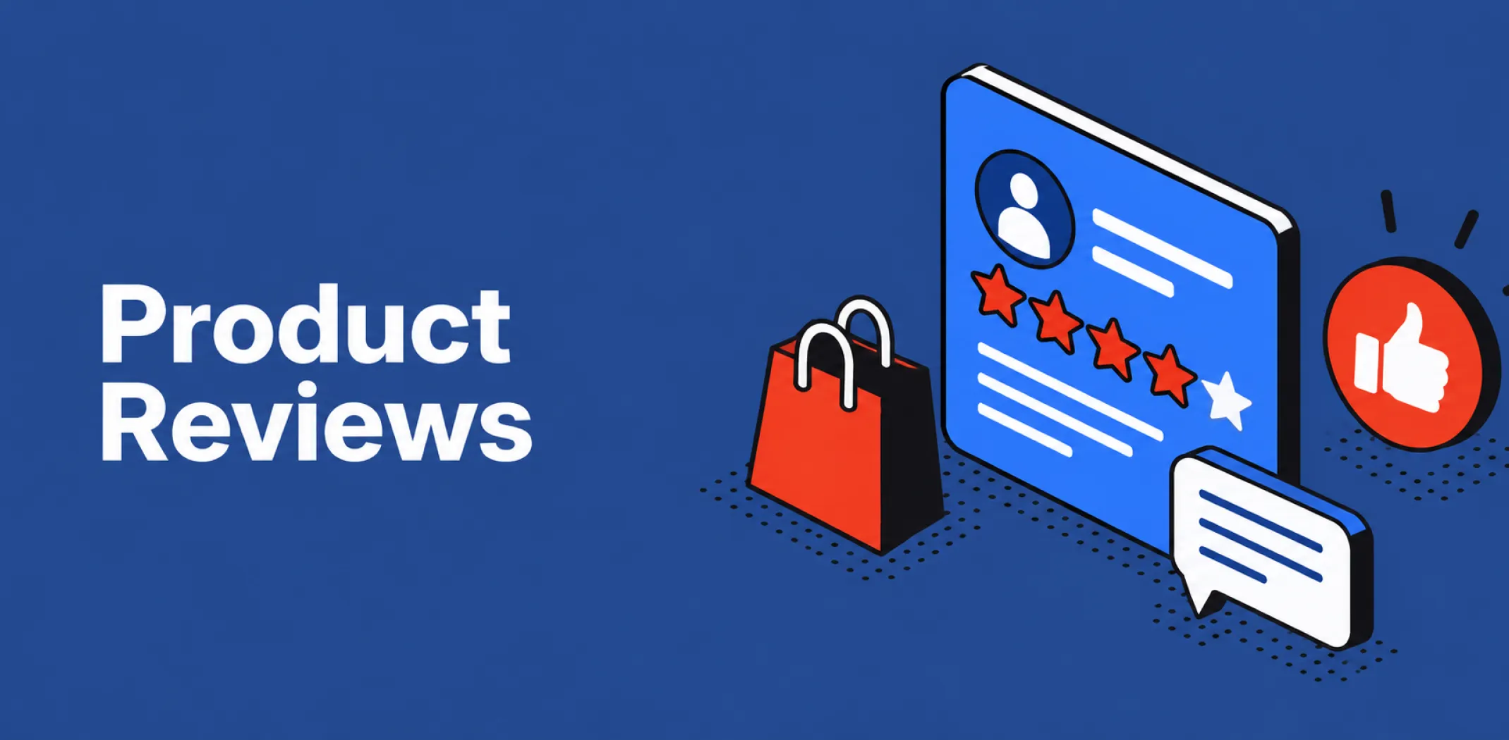Featured image for an article about product reviews