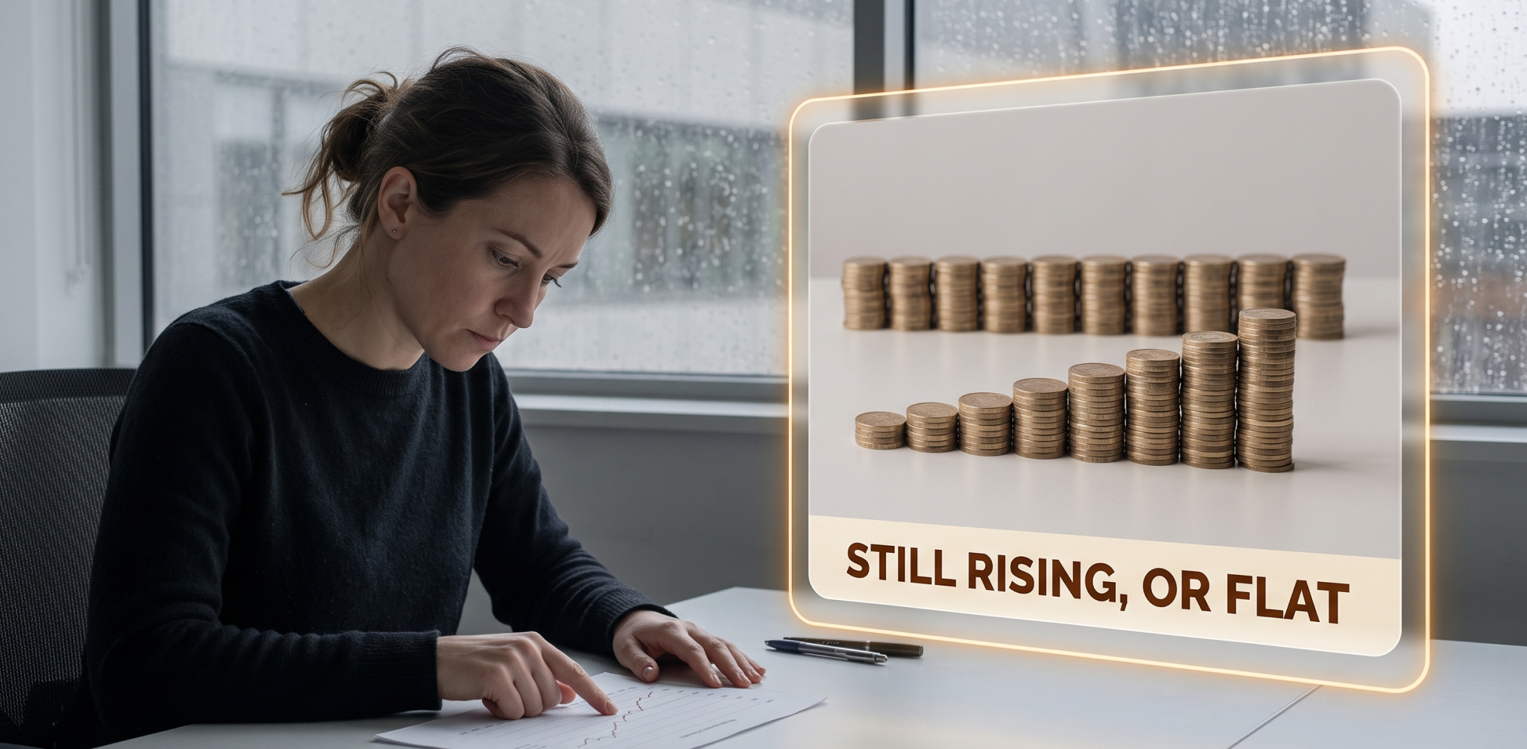 one income still climbing versus one that has flattened
