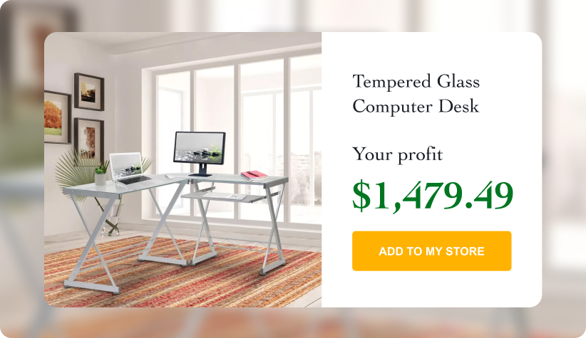 Tempered Glass Computer Desk