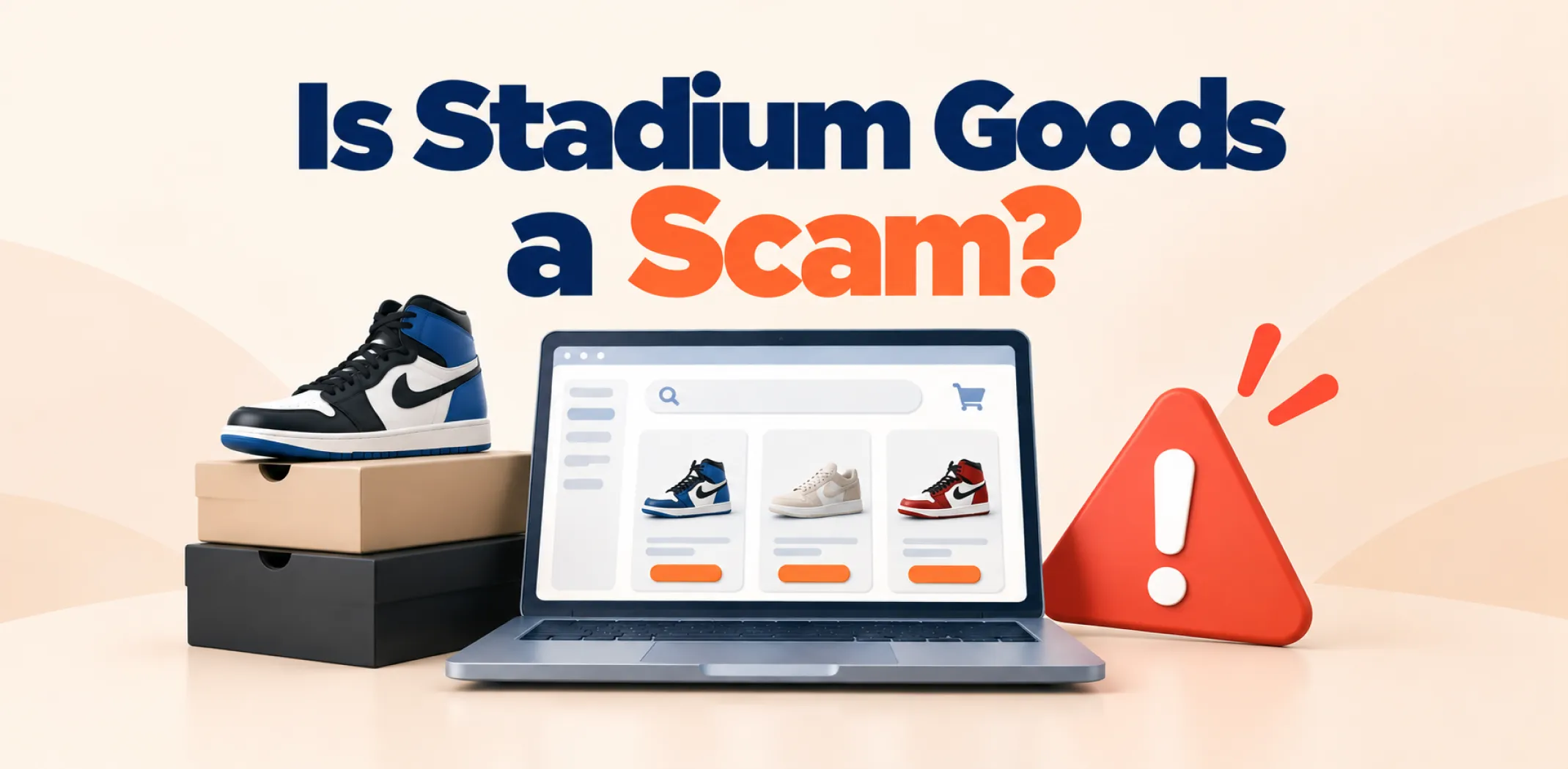 Featured image for an article revealing whether Stadium Goods is a scam