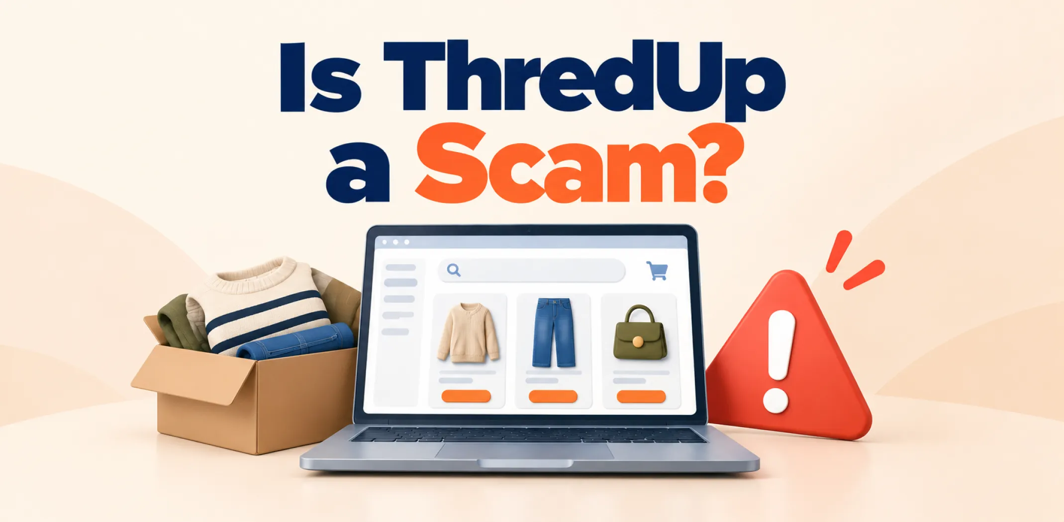 Featured image for an article revealing whether ThredUp is a scam